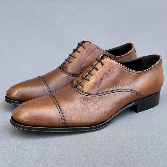 TO BOOT NEW YORK Picard Burnished Tan (Brown) Cap Toe Men's